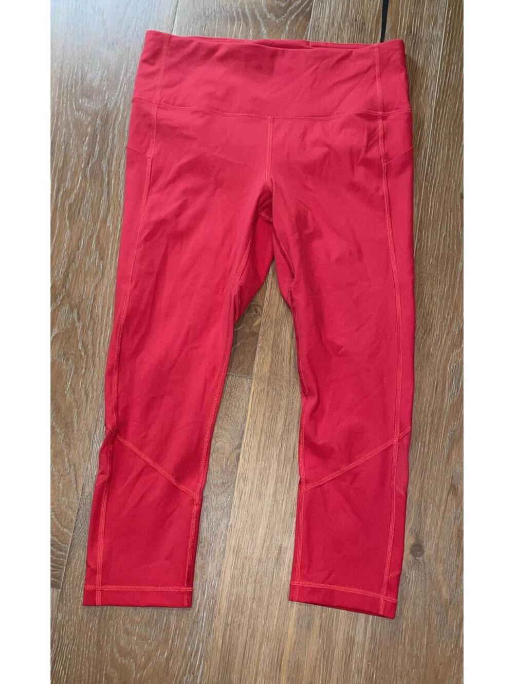 Lululemon red legging workout size 8